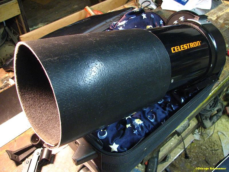 Homemade Dew Shield 01 June 2010 The Chicago Astronomer